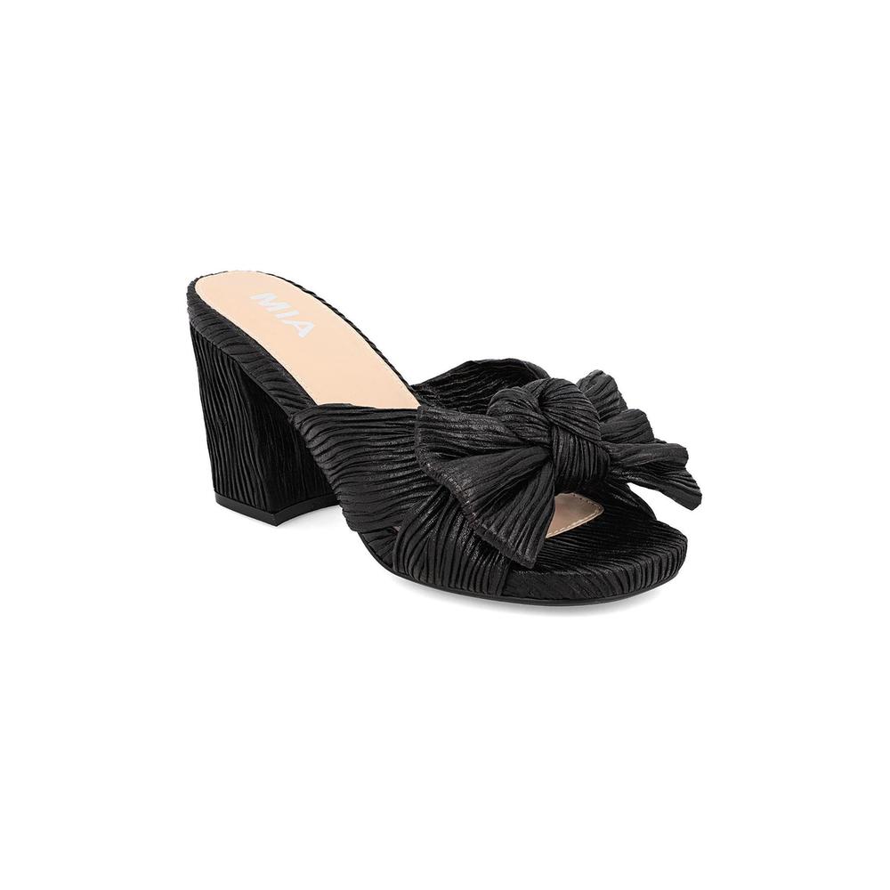 NEW MIA women's mechelle heel sandals in black